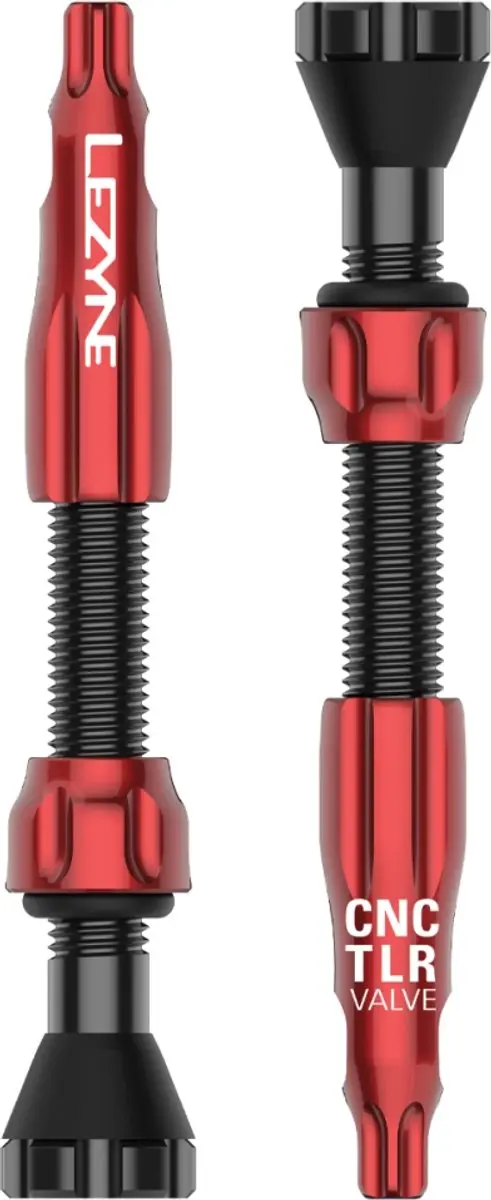 LEZYNE Bandenplakkers CNC TLR TUBELESS VALVE 44MM RED