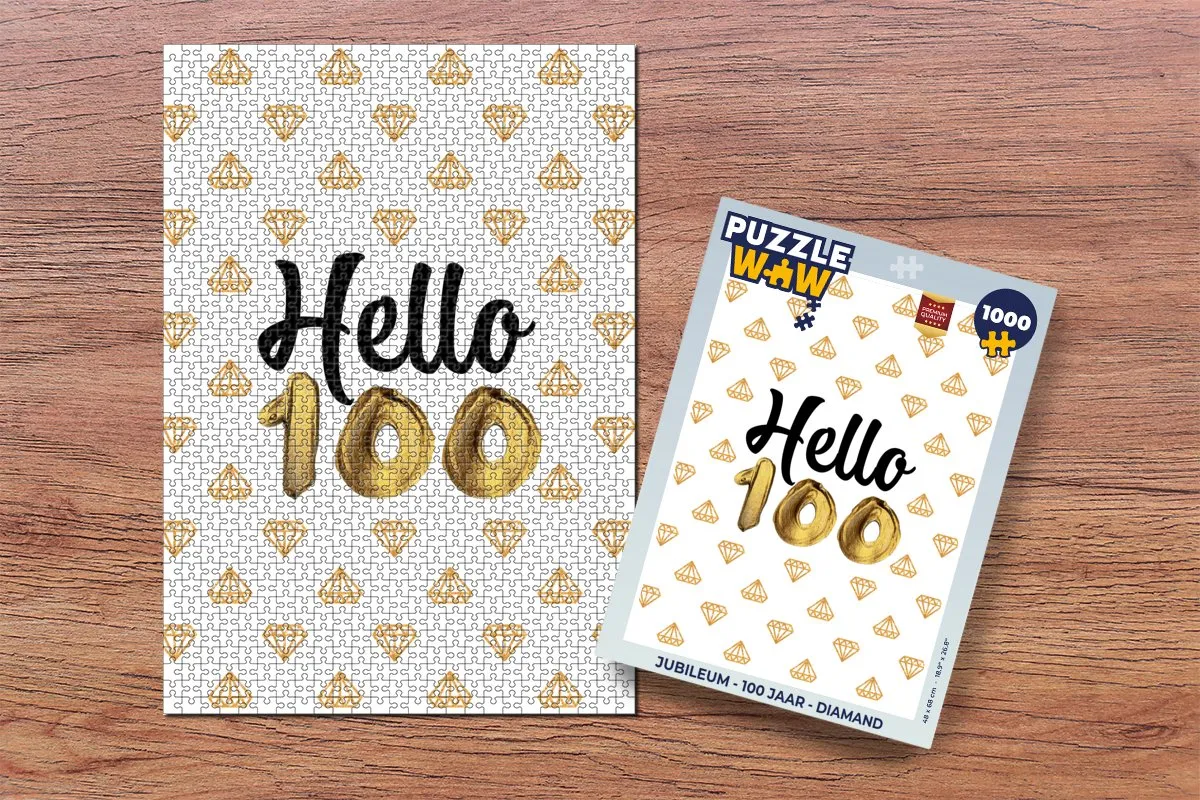 PuzzleWow Jubileum Legpuzzel 1000 Stuks - Multicolor