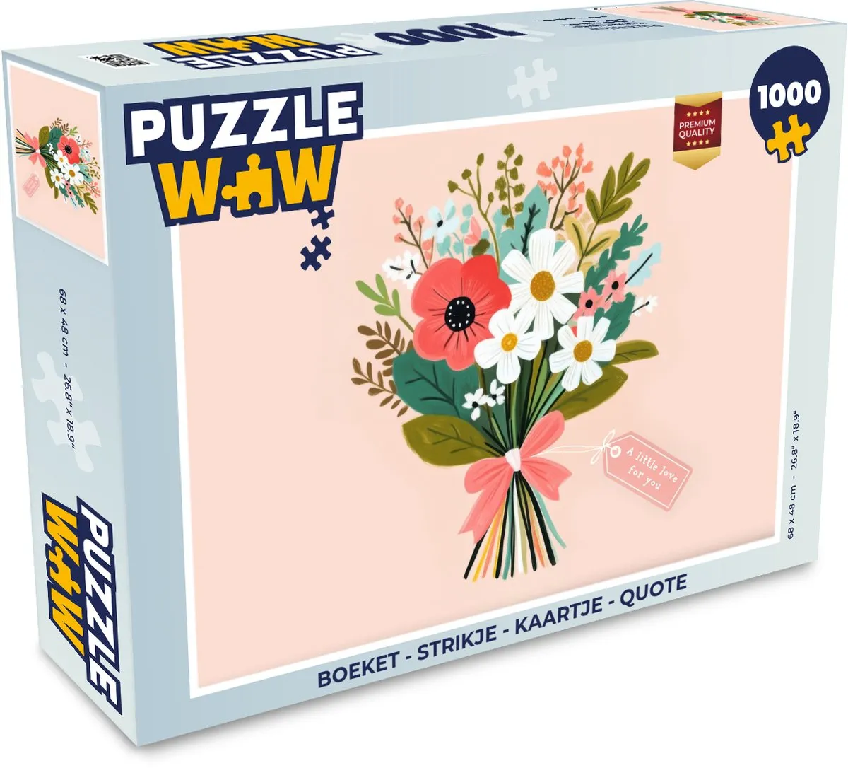 PuzzleWow Boeket Legpuzzel 1000 Stuks