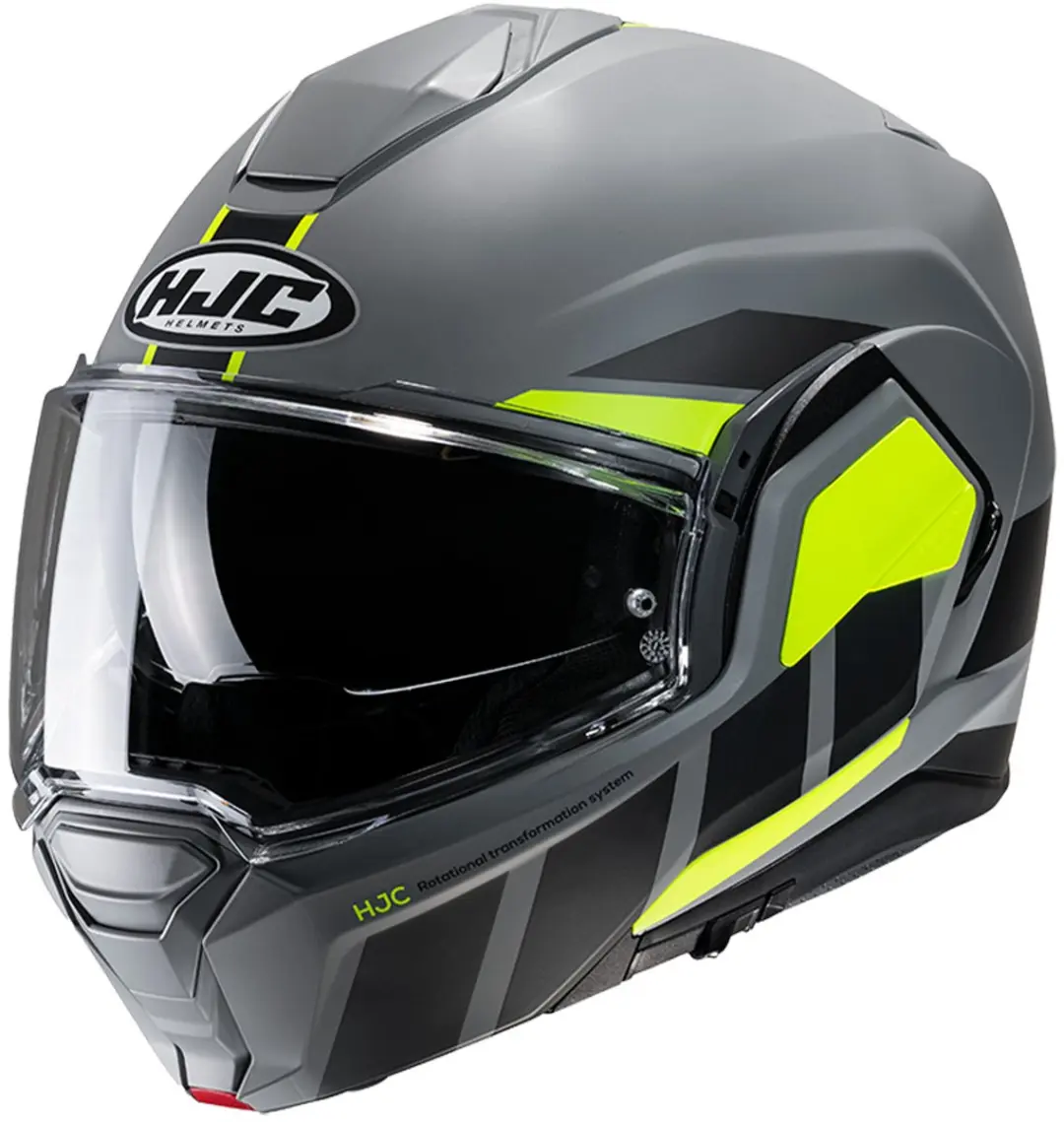 Hjc I100 Beis Grijs Geel MC3HSF Systeemhelm