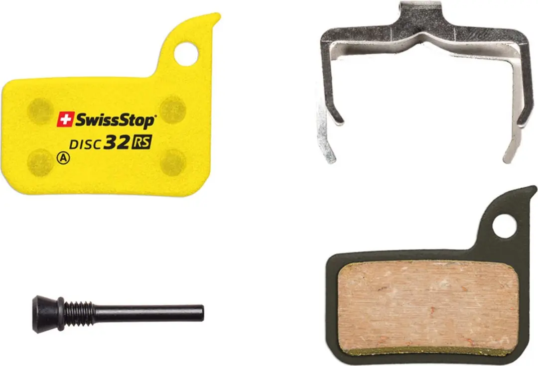 SwissStop Remblok Set Disc 32 RS SRAM Organisch Geel - afbeelding 2 van 2