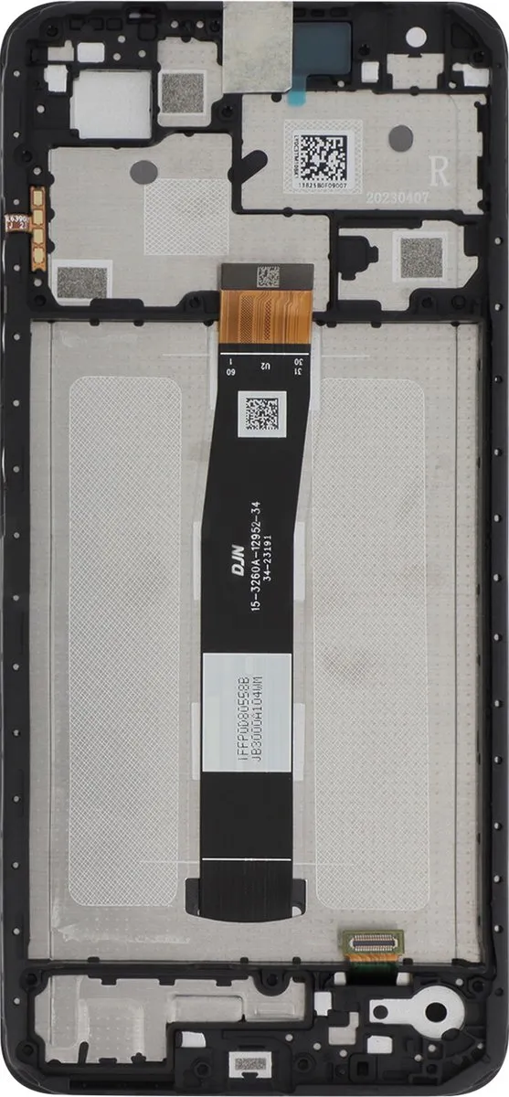 Xiaomi Redmi 12C LCD-touchglaschassis - Zwart