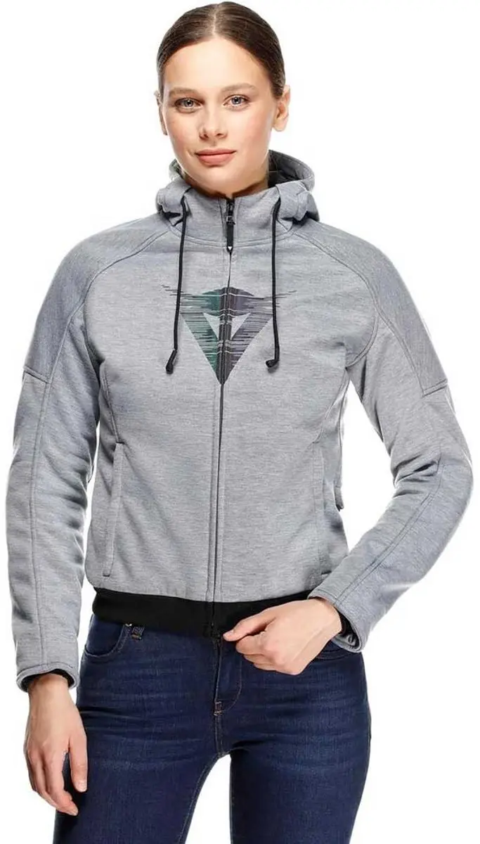 Dainese Daemon-X Safety Dames Grijs Motorcycle Zip Hoodie