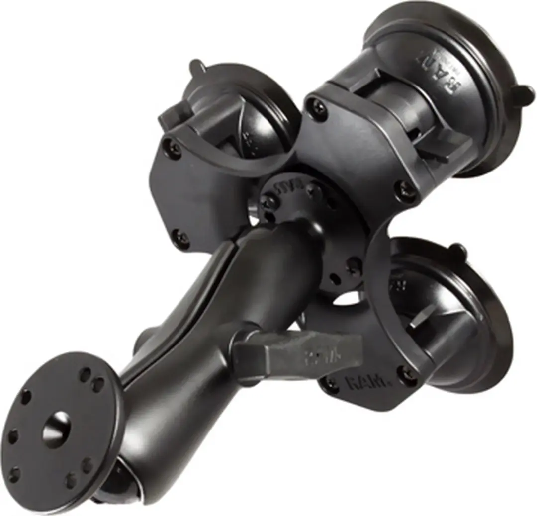 RAM® Twist-Lock™ Drievoudige Zuignapbevestiging met Ronde Plaat