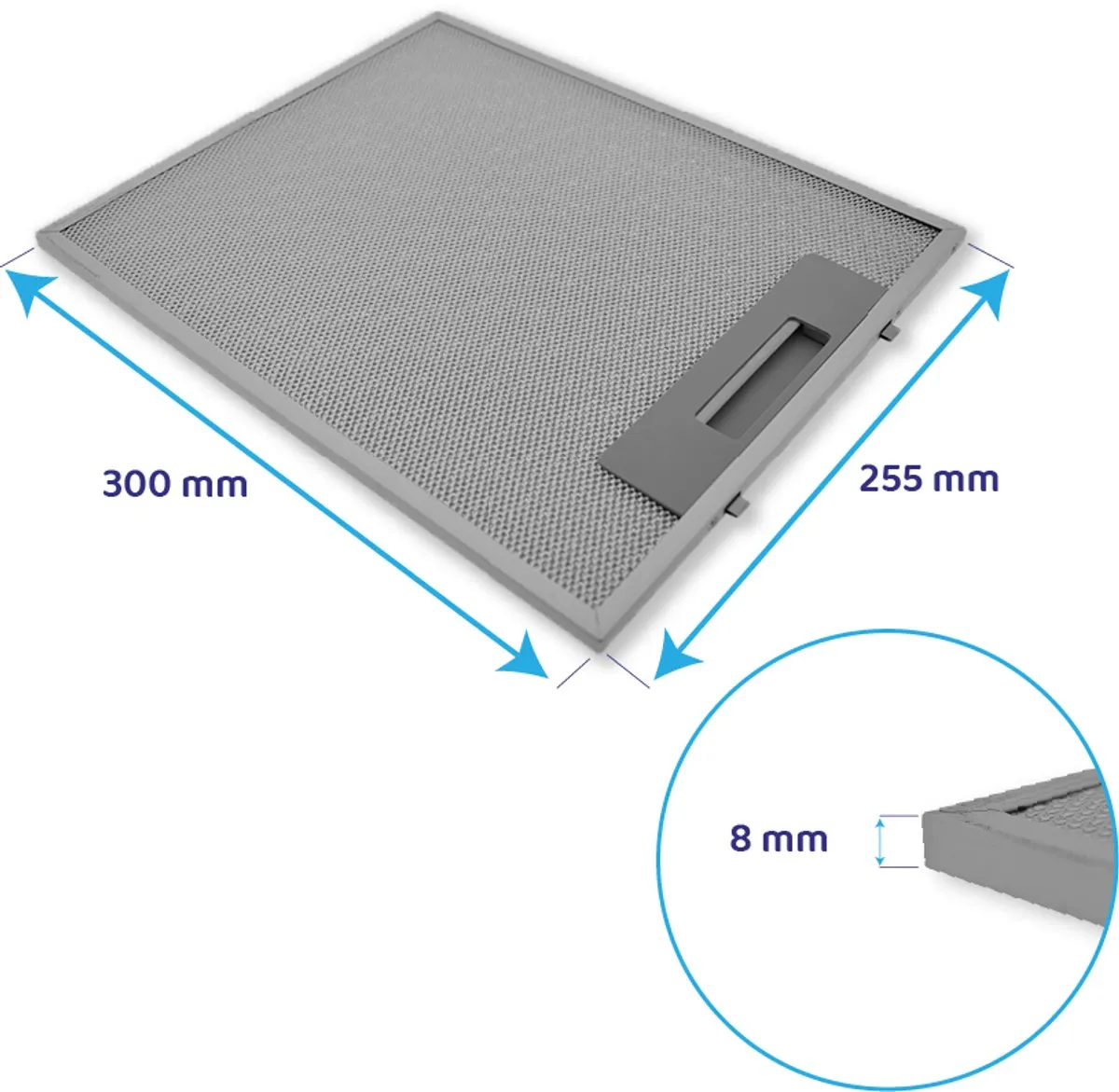 Electrolux Metaalvetfilter 255x300mm 50220063007