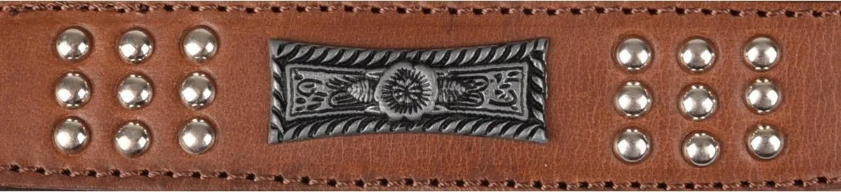 Flamingo Sedona Halsband - Leder Bruin S 31-35cm - afbeelding 3 van 5