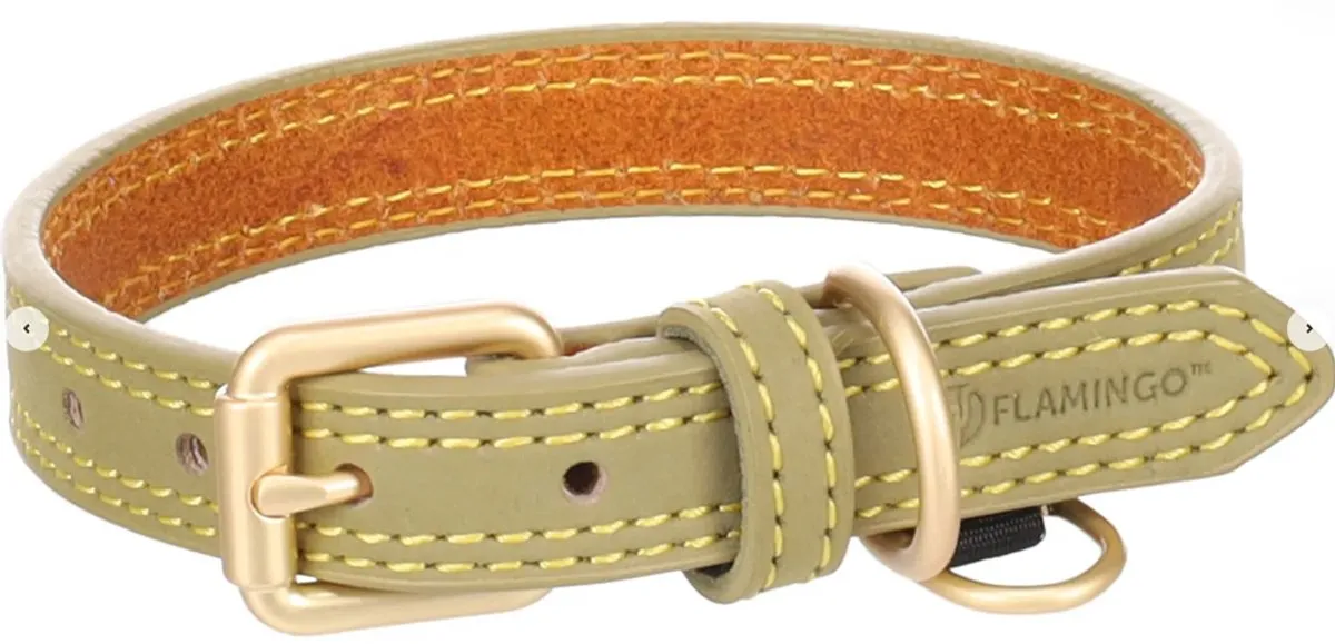 Flamingo Virginia Halsband Groen L 43-53cm