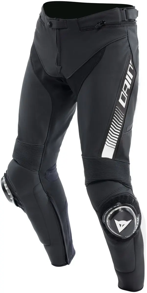 Dainese Super Speed Leren Motorbroek Zwart Wit