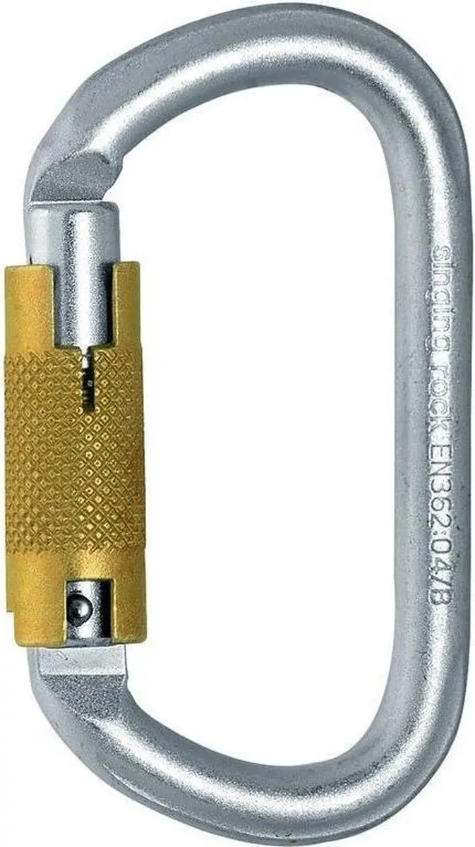 Singing Rock Oval Steel karabiner Triple Lock