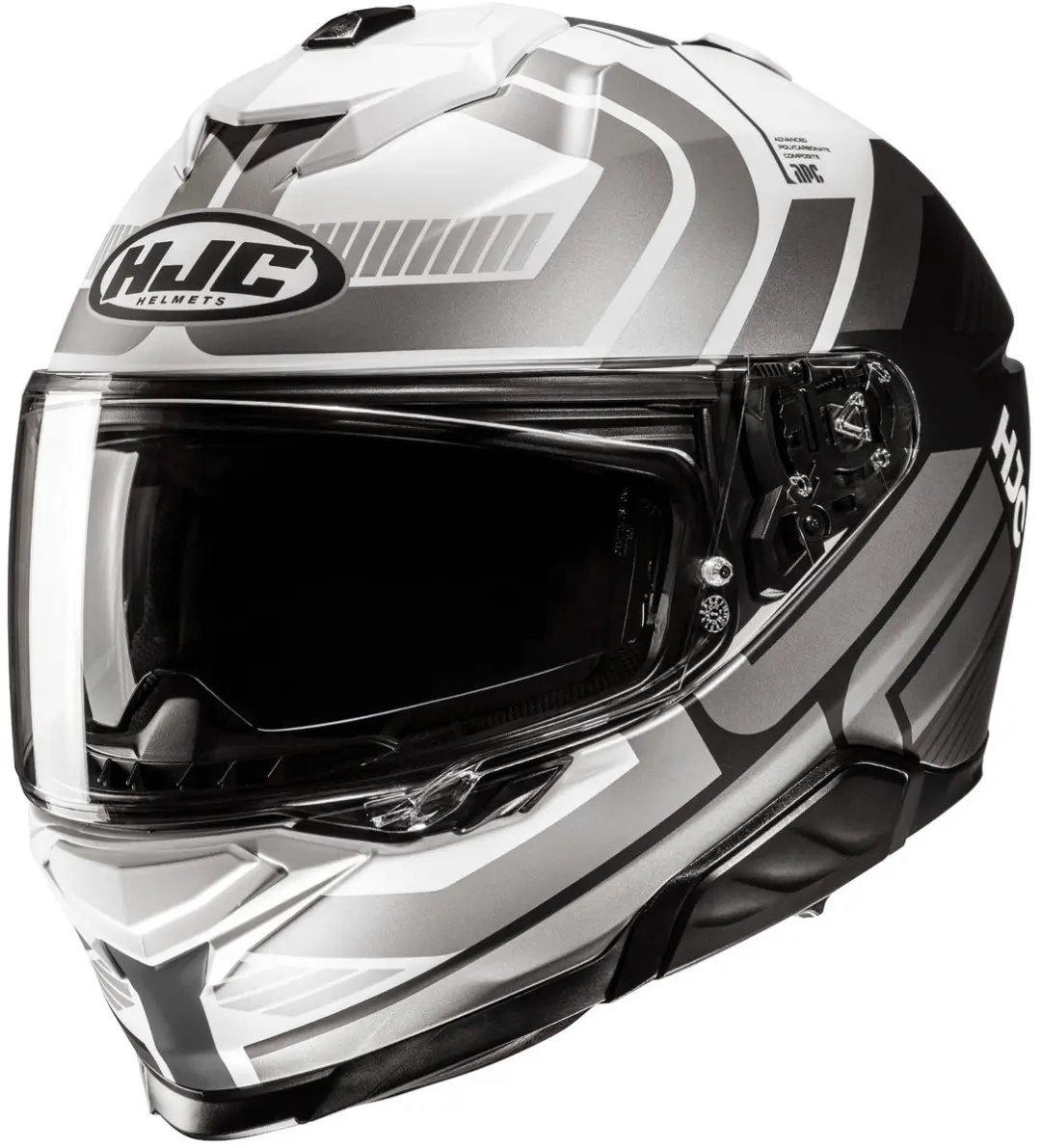 HJC i71 Viz Zwart Grijs Wit Integraalhelm