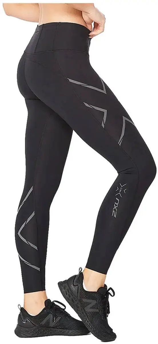 2XU Light Speed Mid-Rise Compressie Panty Zwart - afbeelding 3 van 6