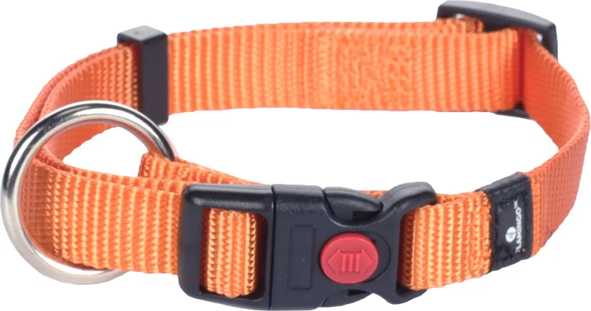 Flamingo Hondenhalsband 30-45cm Oranje