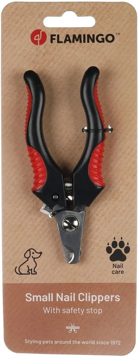Flamingo Fida Nagelknipper - 9x2x28,5cm - Rood