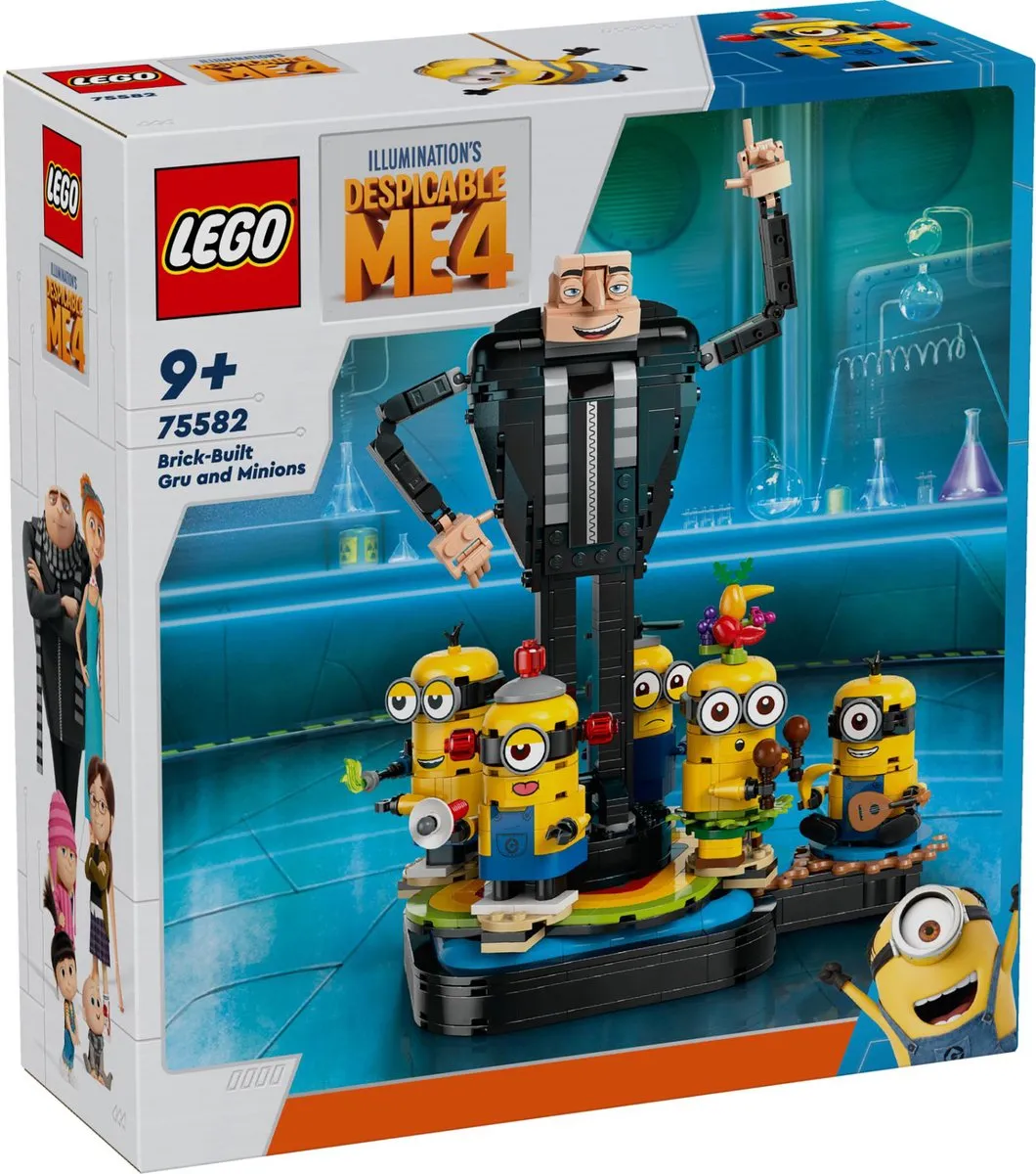 LEGO Despicable Me 4 Gru en Minions Bouwset 75582