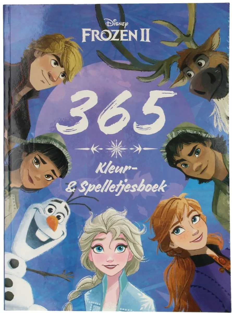 Disney Frozen Kleur- & Spelletjesboek 365 Activiteiten A4