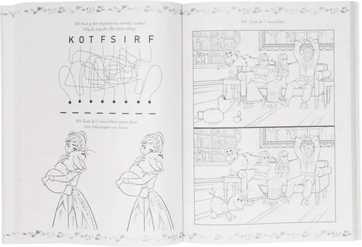 Disney Frozen Kleur- & Spelletjesboek 365 Activiteiten A4