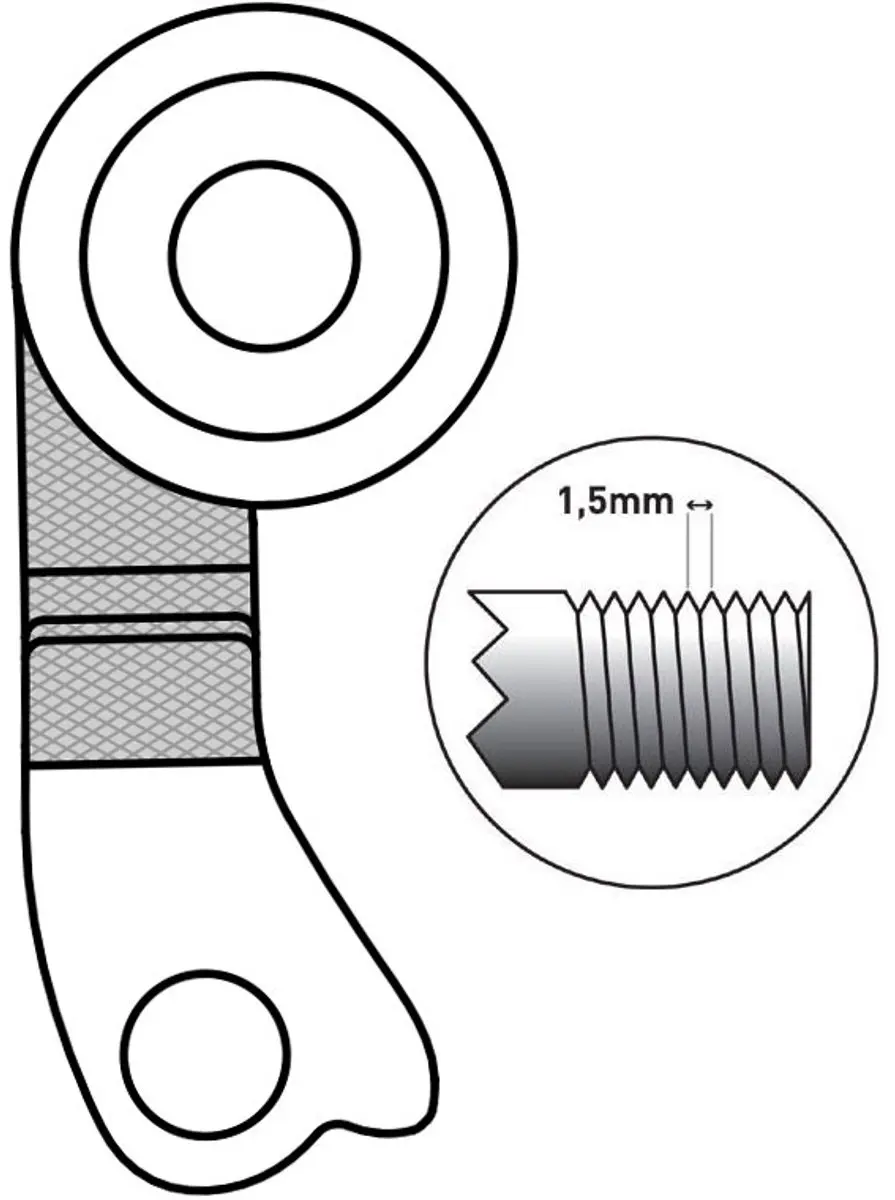 Union GH-250 Derailleurhanger - afbeelding 6 van 6