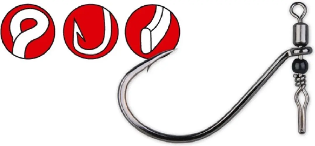 Gamakatsu Swivel Shot Haken 1 - 3 Stuks - afbeelding 2 van 5