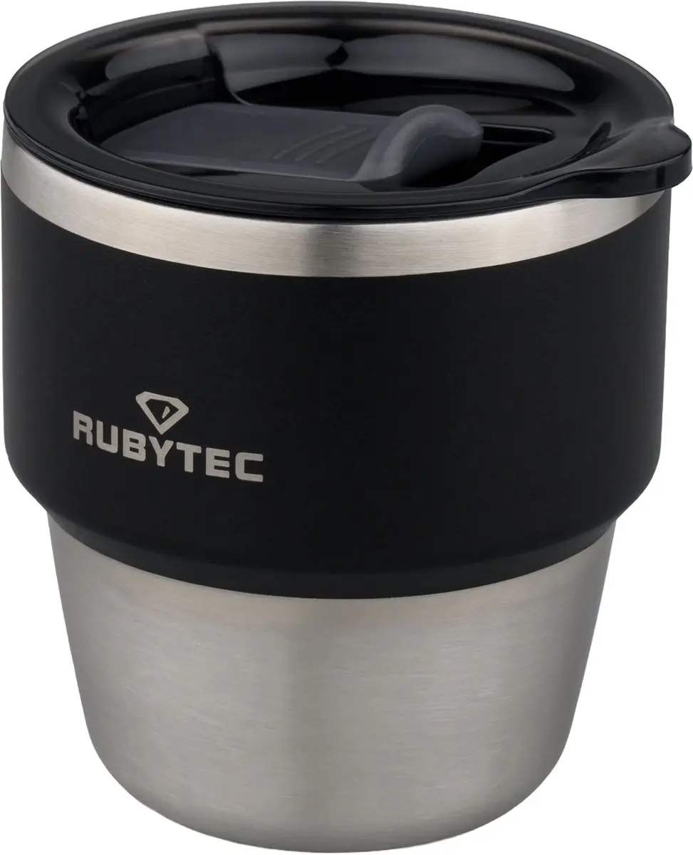 Rubytec Shira Dailyshot Beker 175ml - 4 Stuks Zwart - afbeelding 3 van 6