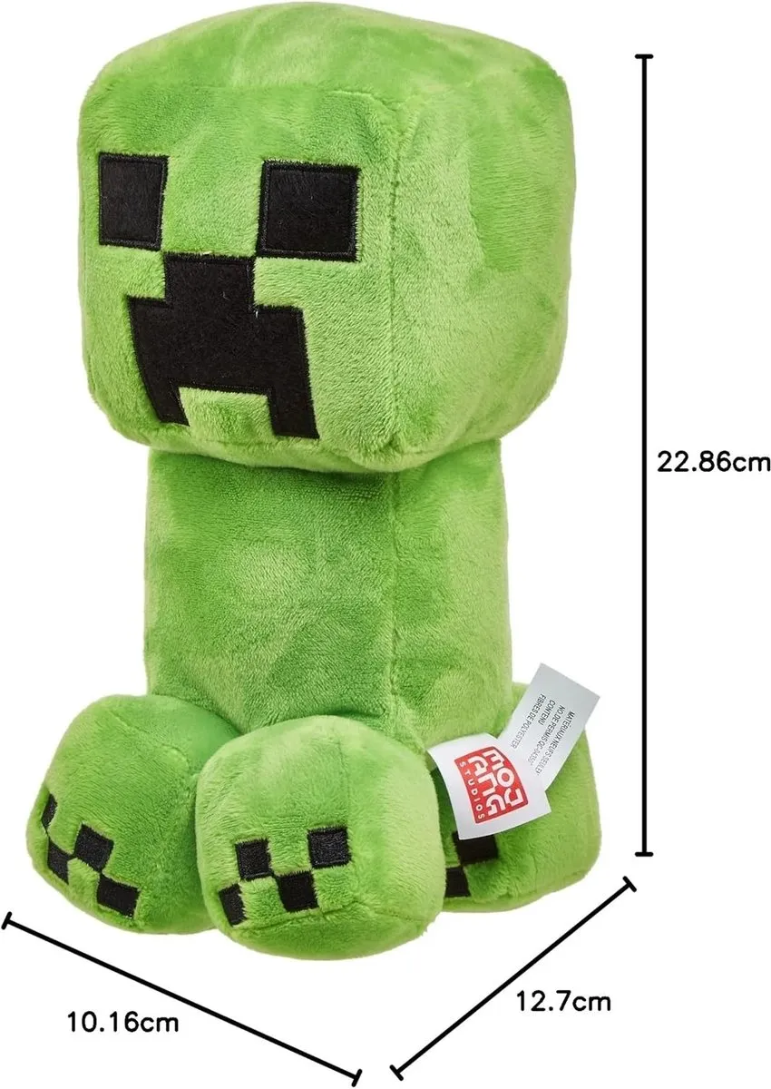 Minecraft Pluche Creeper 23cm - Groen