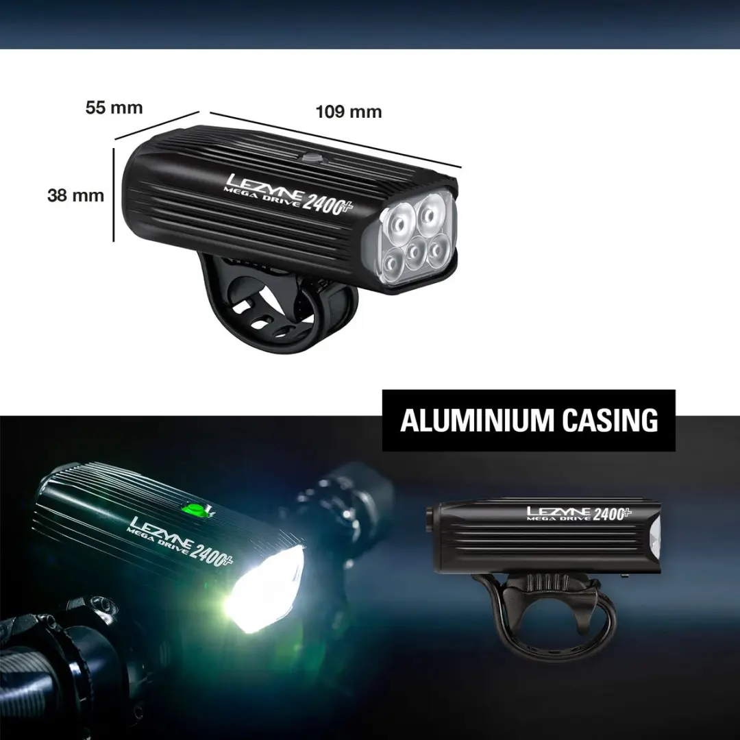 Lezyne Mega Drive 2400+ Koplamp - afbeelding 4 van 6