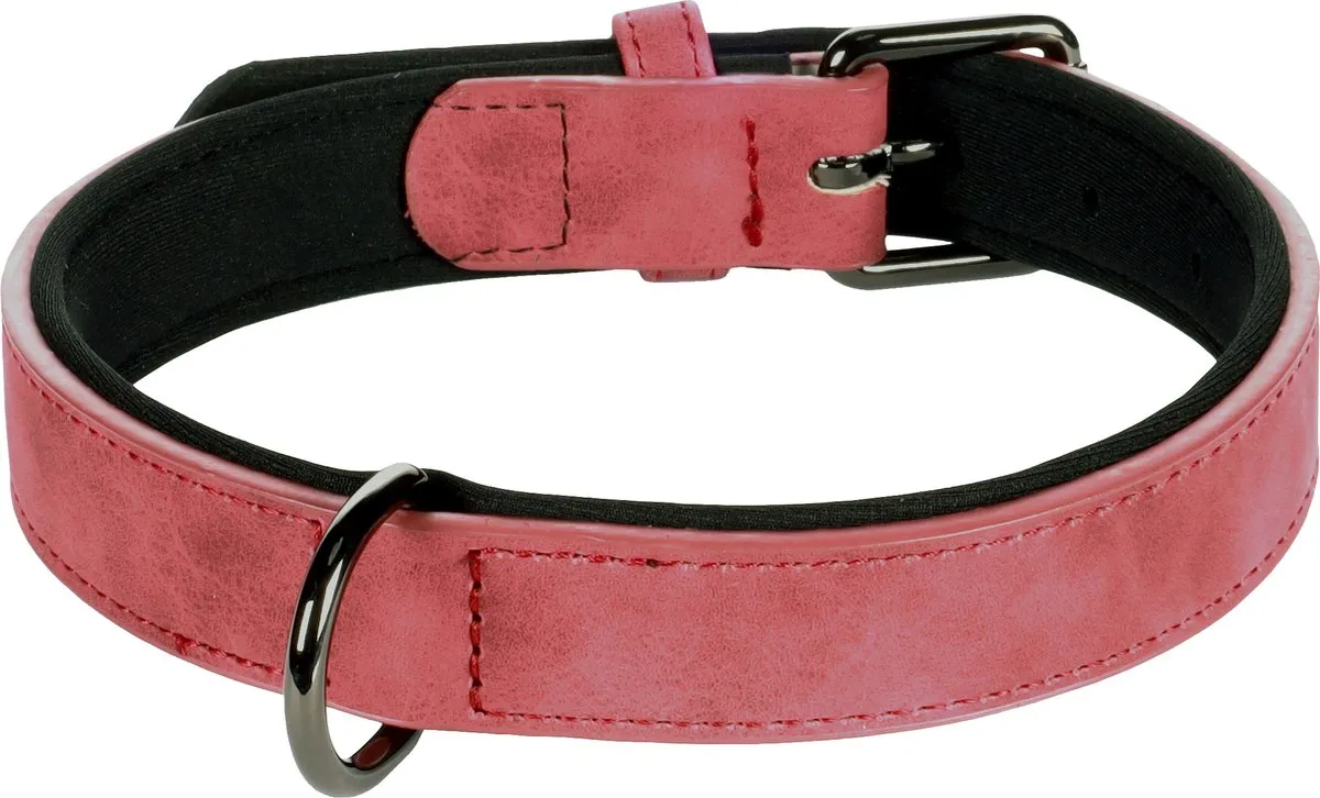 Flamingo Delu Halsband Honden - Rood - 38-48cm - 25mm - afbeelding 2 van 3
