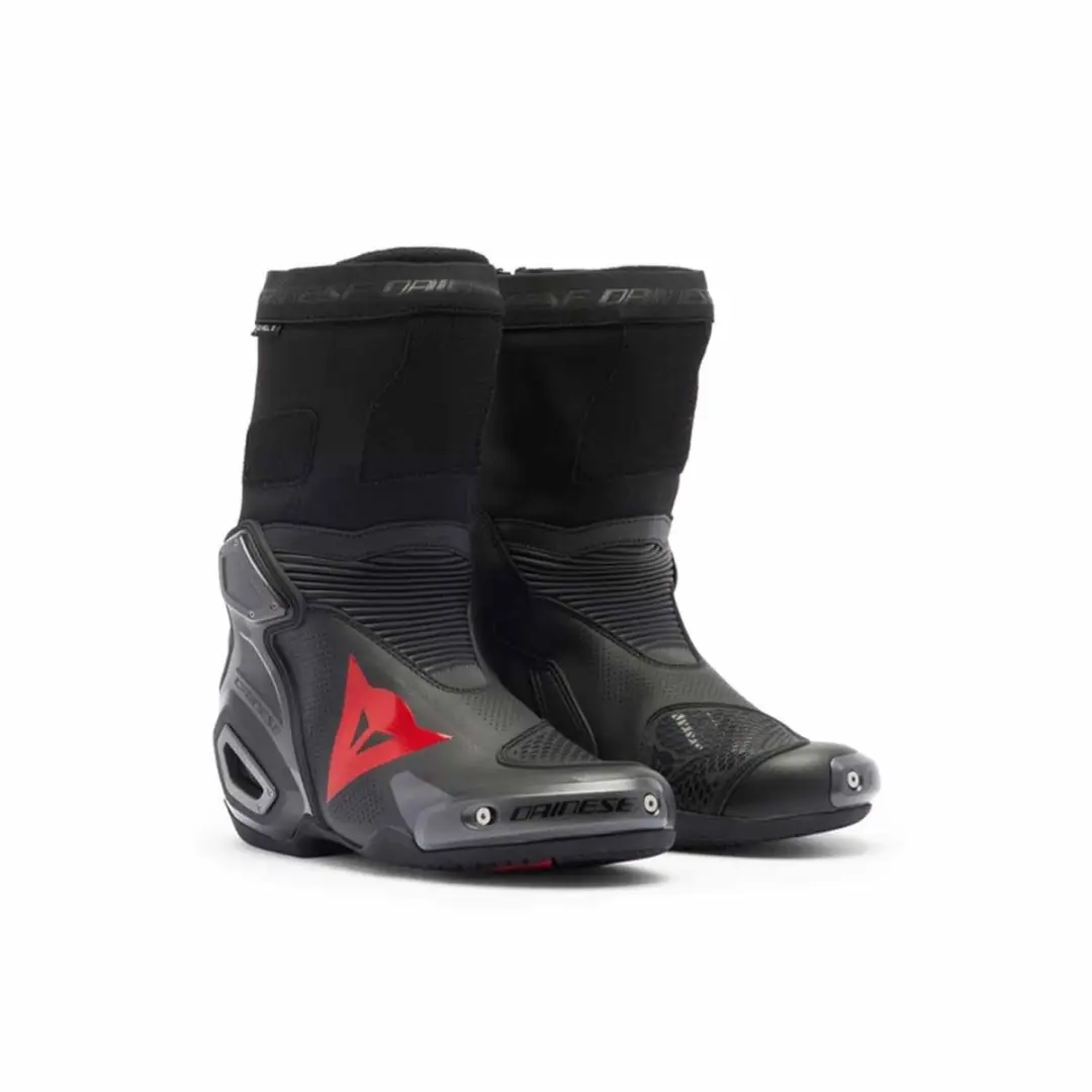 Dainese Axial 2 Air Laarzen Zwart Zwart Rood Fluo