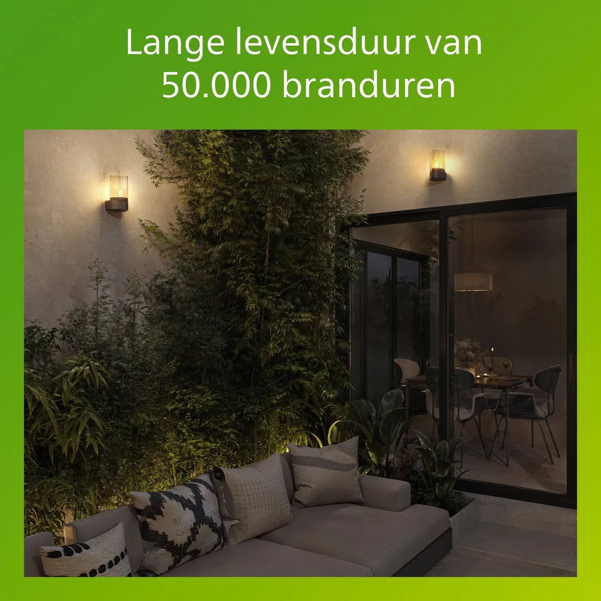 Philips Nayl Wandlamp E27 4W - Antraciet
