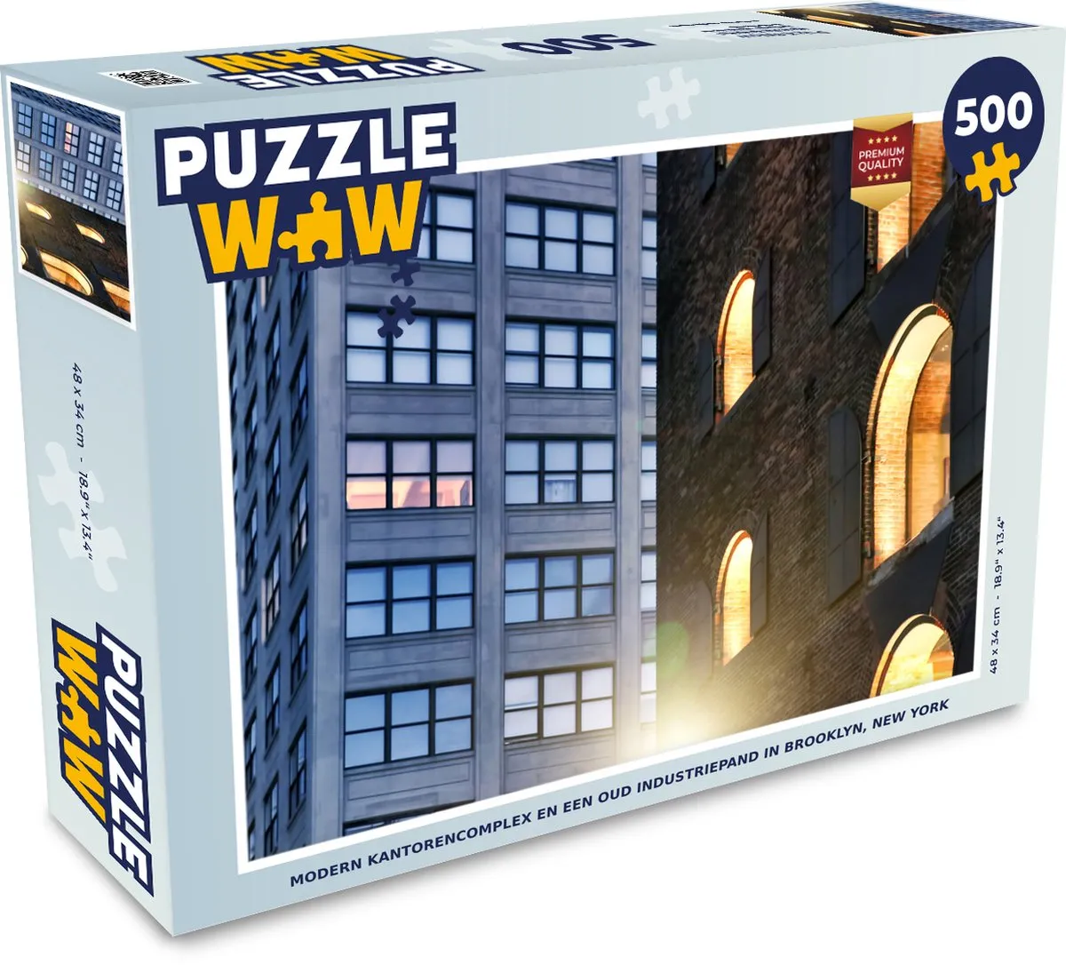 PuzzleWow Legpuzzel Brooklyn 500 Stuks