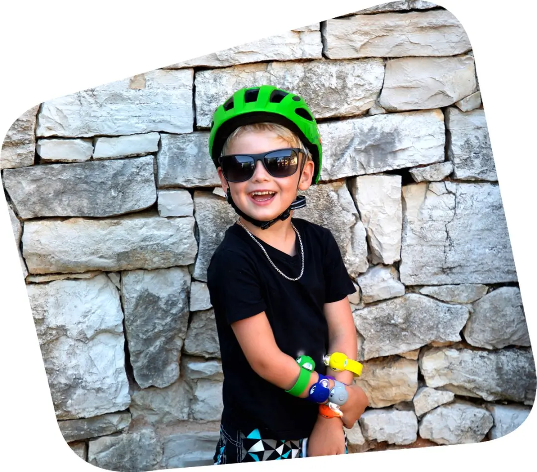 Crazy Safety Cool Arrow Kinderfietshelm M - Zwart/Blauw - afbeelding 5 van 6
