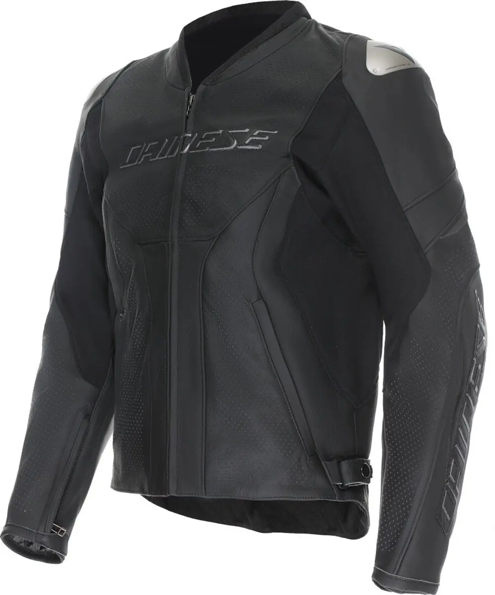 Dainese Racing 5 Perforated Zwart Leren Motorjas