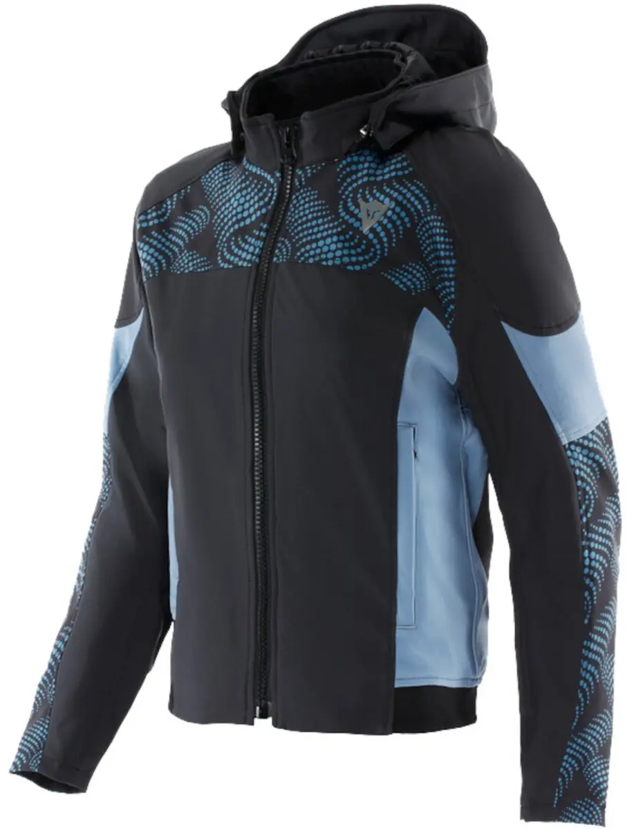 Dainese Ignite 2 Dames Zwart Blauw Mirage Textiele Motorjas