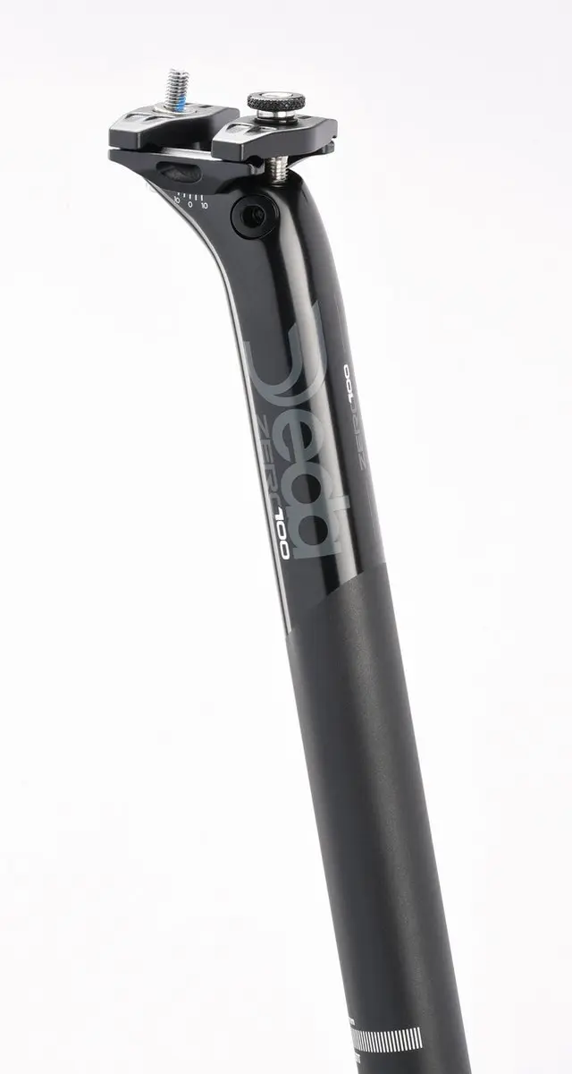 zadelpen Zero100 27,2 x 350 mm aluminium zwart