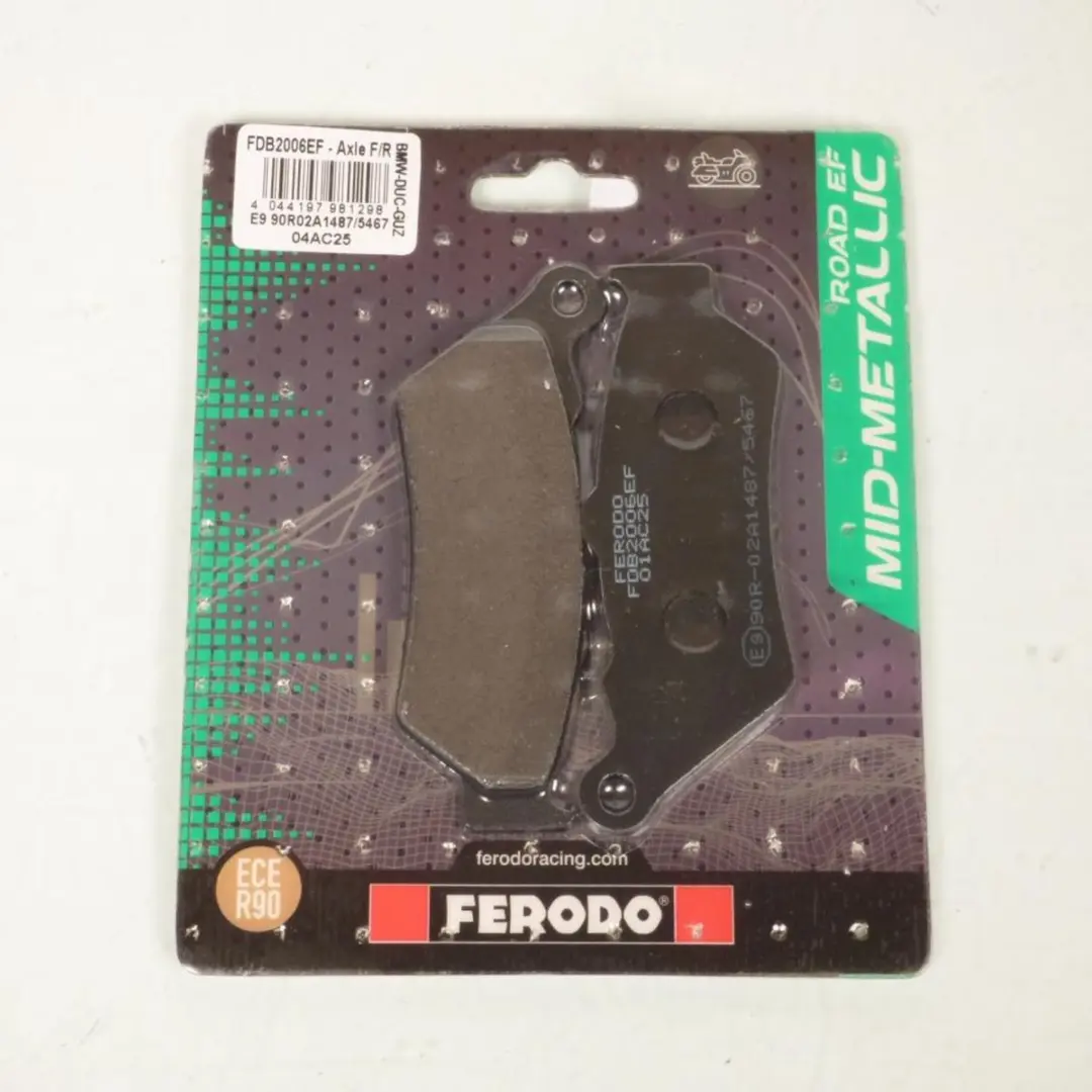 ferodo remblokje voor motor ducati 1000 paul smart l.e. 2006 tot 2009 av nieuw