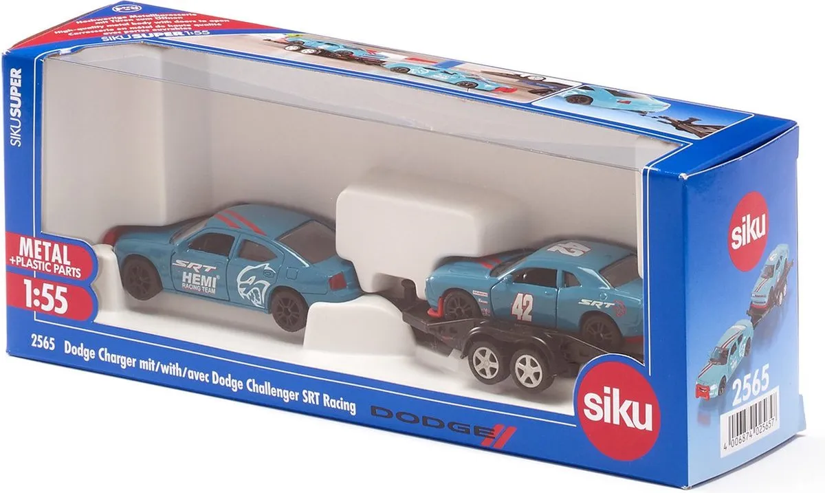 SIKU 2565 Dodge Charger Racing - Lichtblauw 1:55