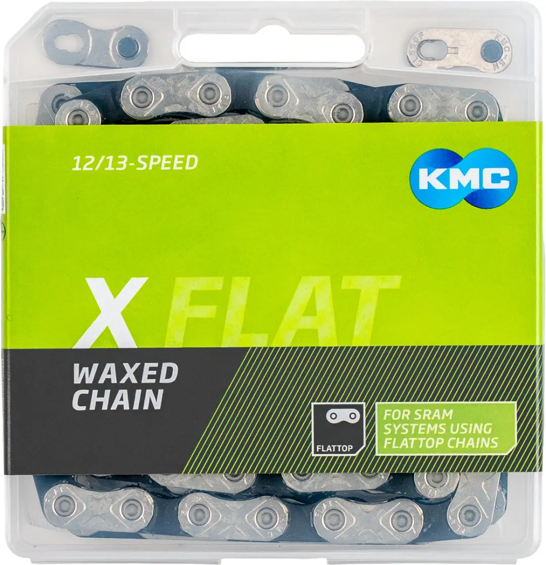 Kmc X-flat Waxed 12-13s Ketting Zilver 126 Links / 12-13s