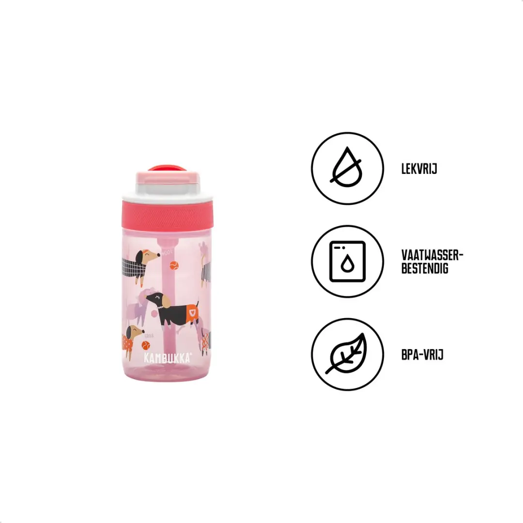 Kambukka Lagoon Drinkfles 400ml Diva Roze - afbeelding 5 van 6