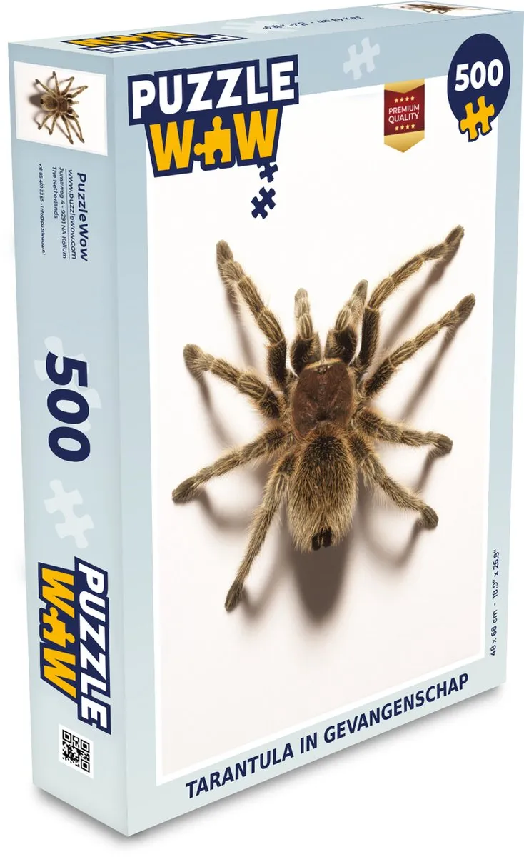 PuzzleWow Tarantula in Gevangenschap Legpuzzel 500 Stuks