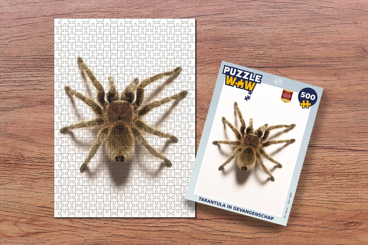 PuzzleWow Tarantula in Gevangenschap Legpuzzel 500 Stuks - Multicolor