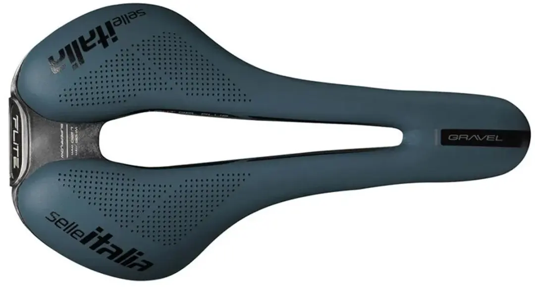 Selle Italia Flite Boost Gravel Superflow Ti 316 Zadel Blauw 145mm - afbeelding 2 van 2