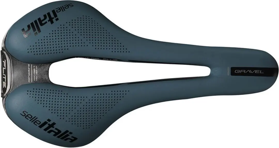 Selle Italia Flite Boost Gravel Superflow Ti 316 Zadel Blauw 145mm