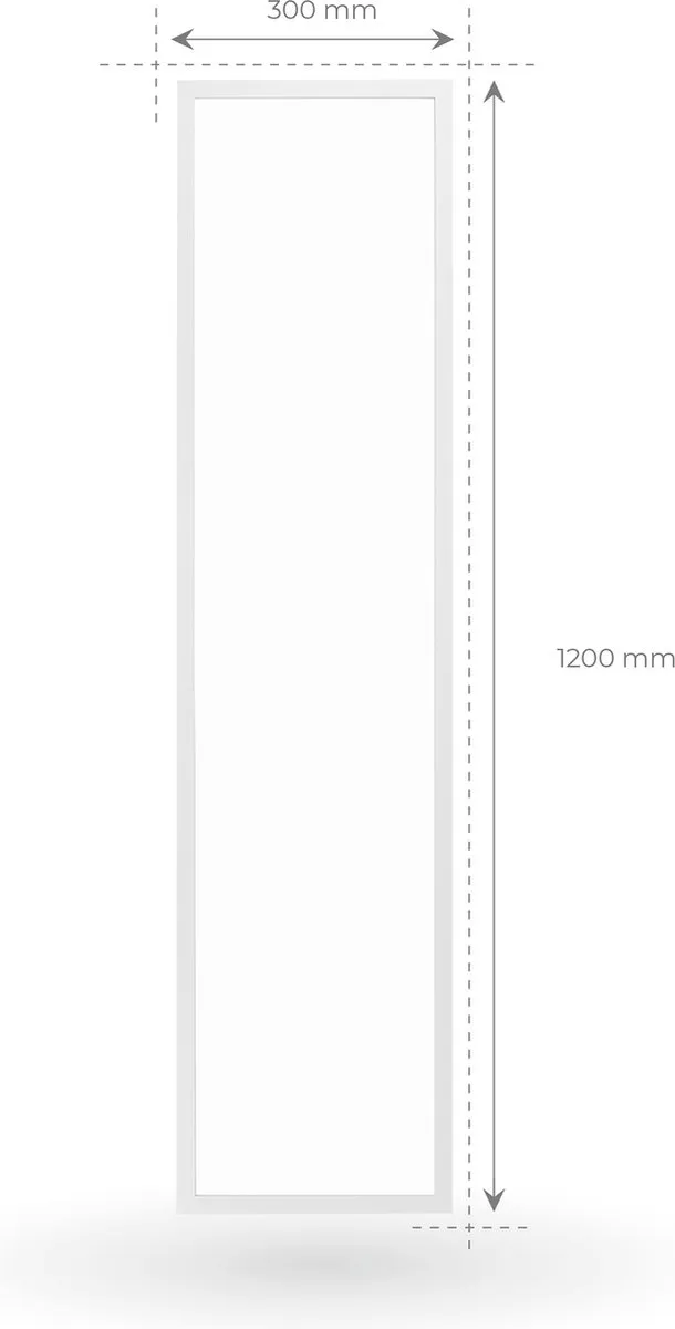 LEDVION LED Panel 120x30 36W 4000K - Wit - afbeelding 6 van 6