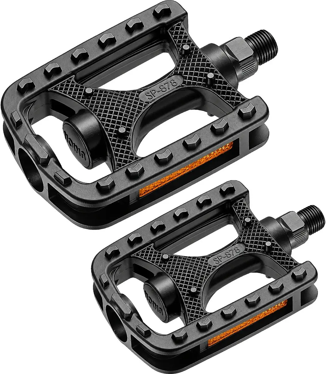 Union pedalen Kunststof SP-887. Kleur: zwart, 9/16"