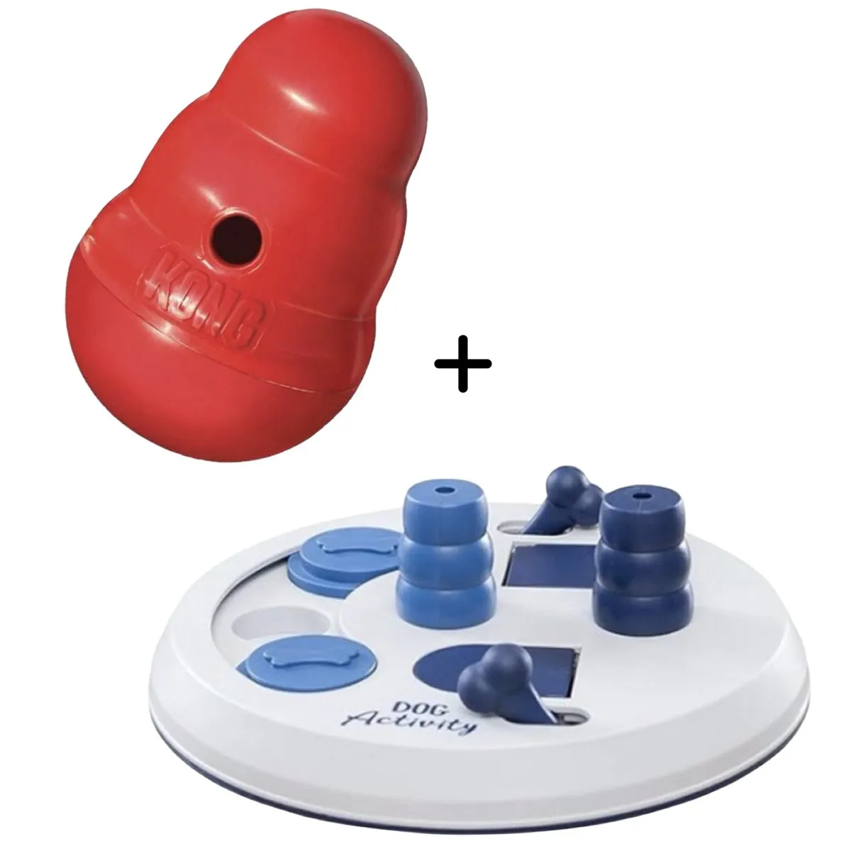 KONG Trixie Dog Activity Flip Board + Snack Dispenser Wobbler