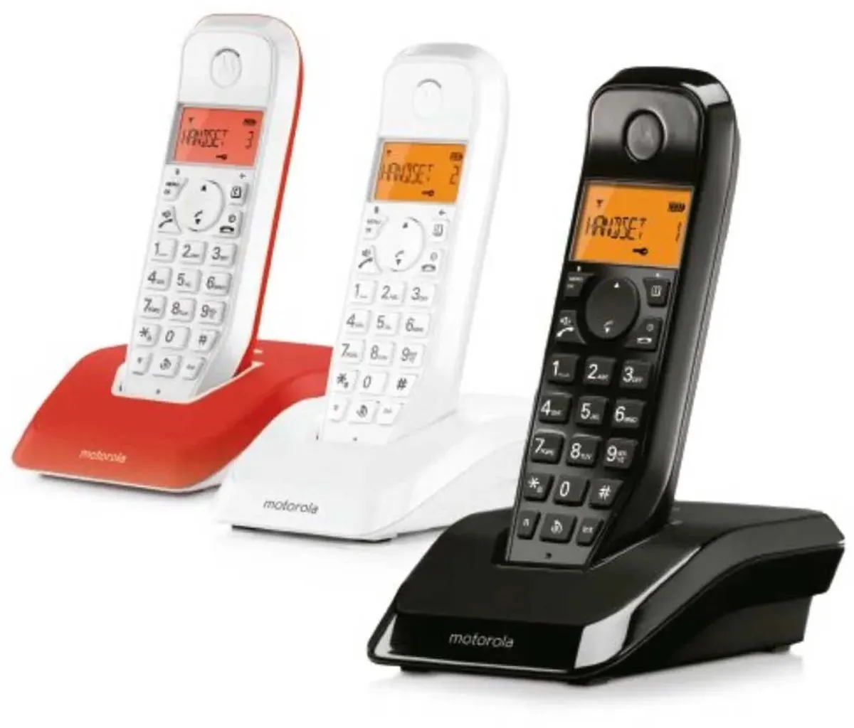 Motorola S1203 DECT Telefoon - 3 Handsets - Wit - afbeelding 6 van 6