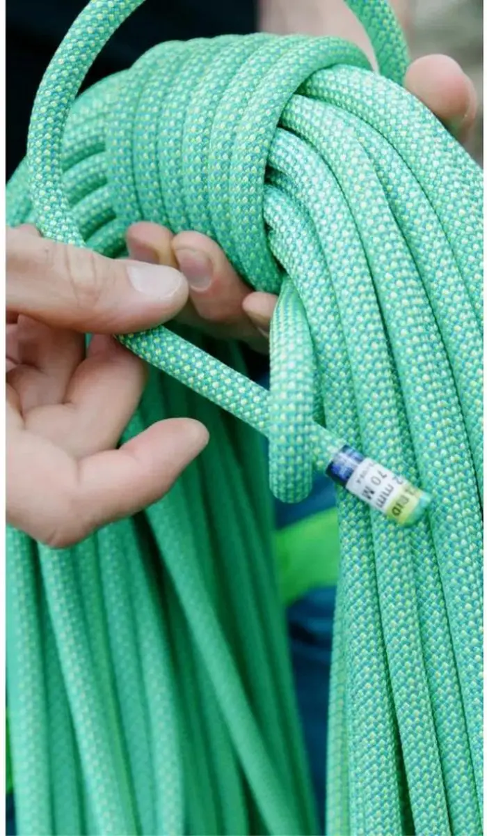 Edelrid Eagle Lite Eco Dry Klimtouw 9.5mm Bright Green - afbeelding 6 van 6