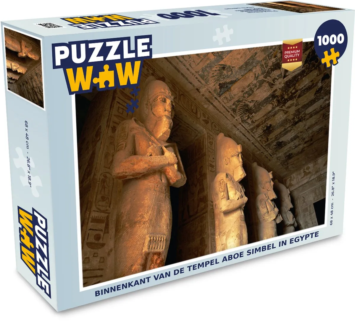 PuzzleWow Binnenkant Tempel Aboe Simbel Legpuzzel 1000 Stuks