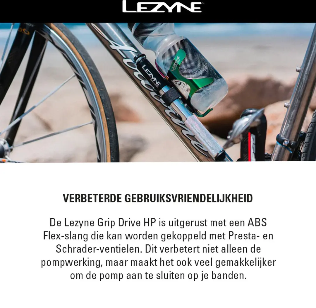 Lezyne Grip Drive HP Handpomp - afbeelding 2 van 6