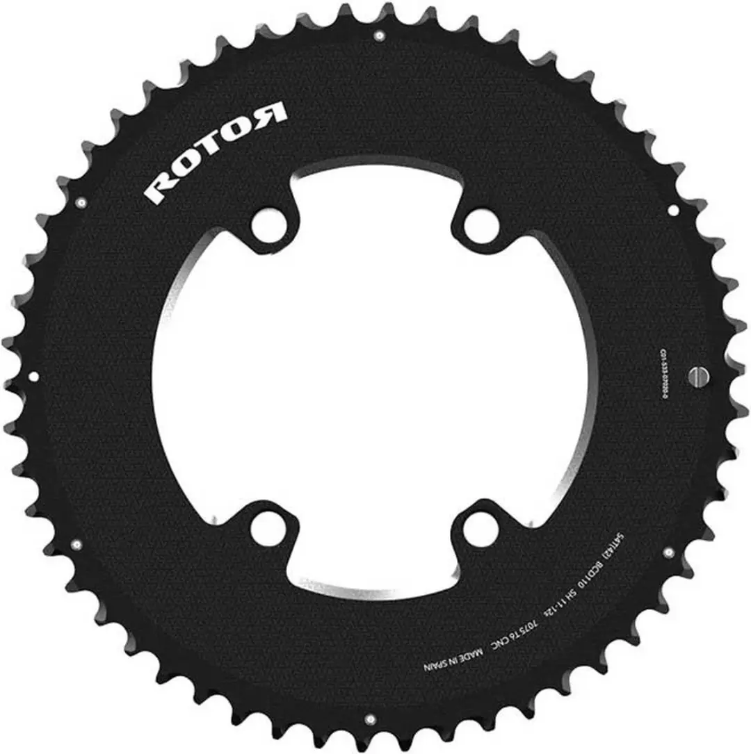 Rotor 4b 110 Bcd 12-11s Outer Aero Kettingblad Zilver 56t