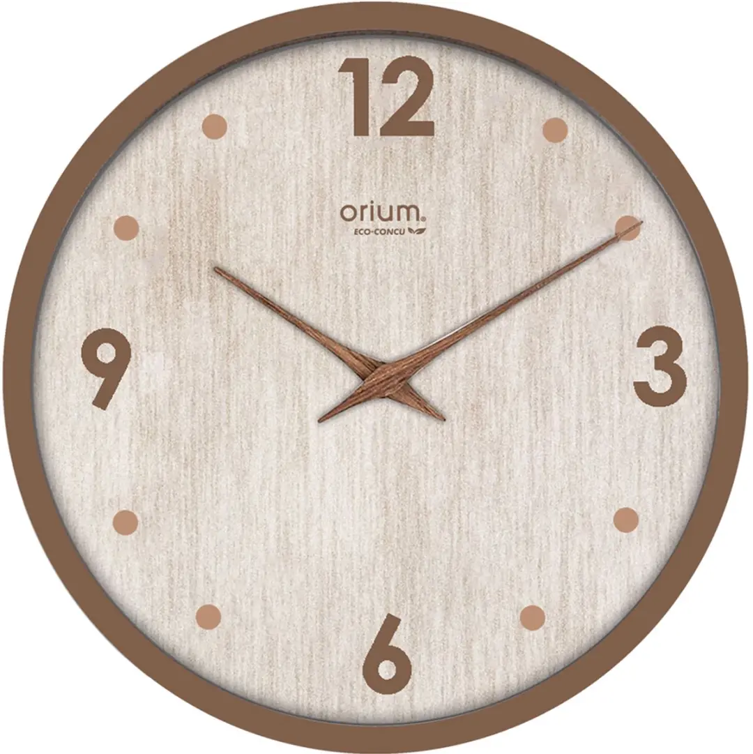 CEP Orium wandklok Naturalis, quarts uurwerk, geluidloos, zwart